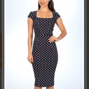 stop staring celebrity vintage polka dot dress